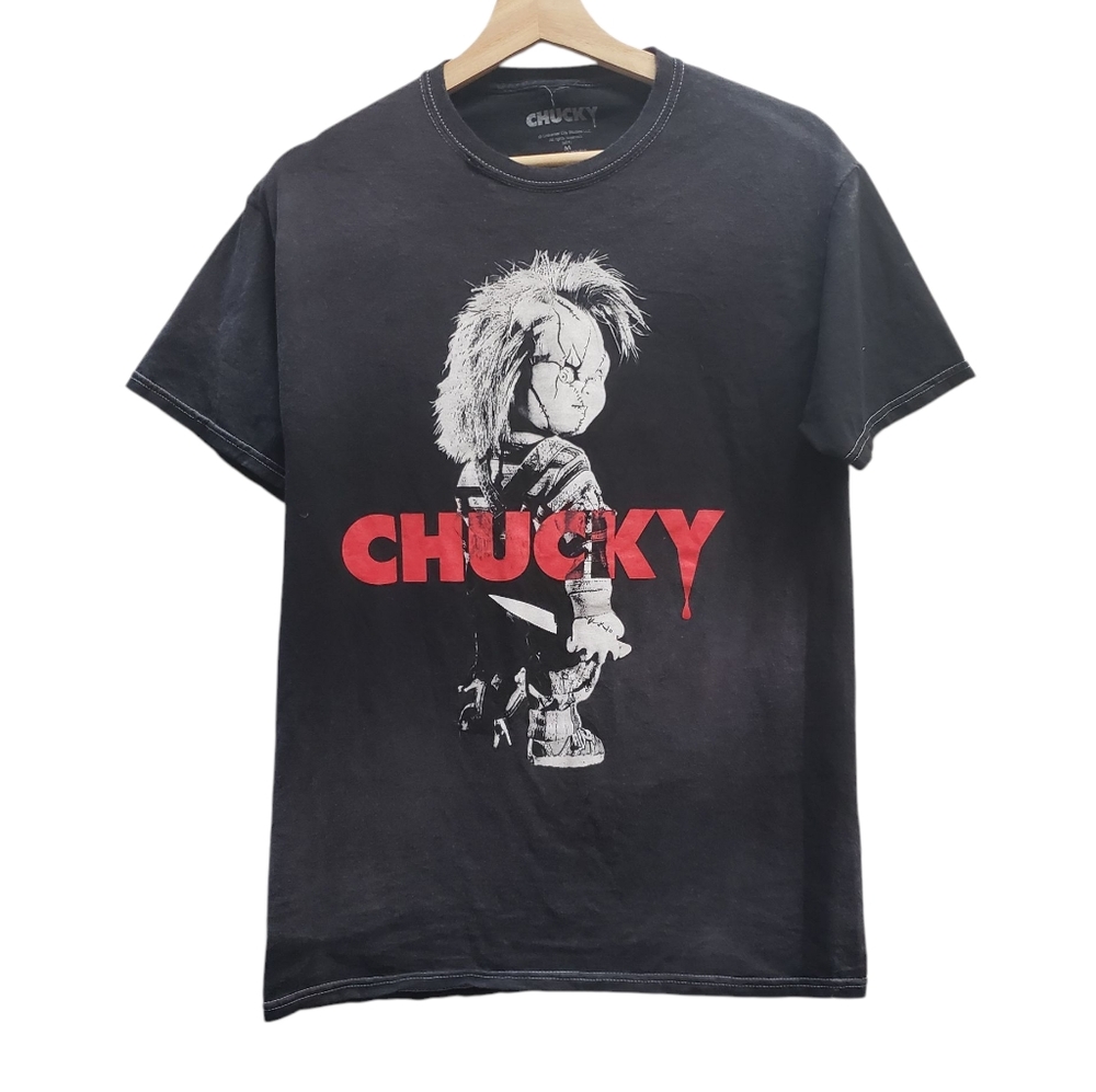 Chucky T Shirt Cult Horror Movie Double Sided Child's Play Unisex Size M